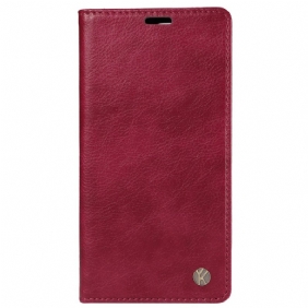 Nahkakotelo Vivo V40 5g Vintage-efekti Yikatu