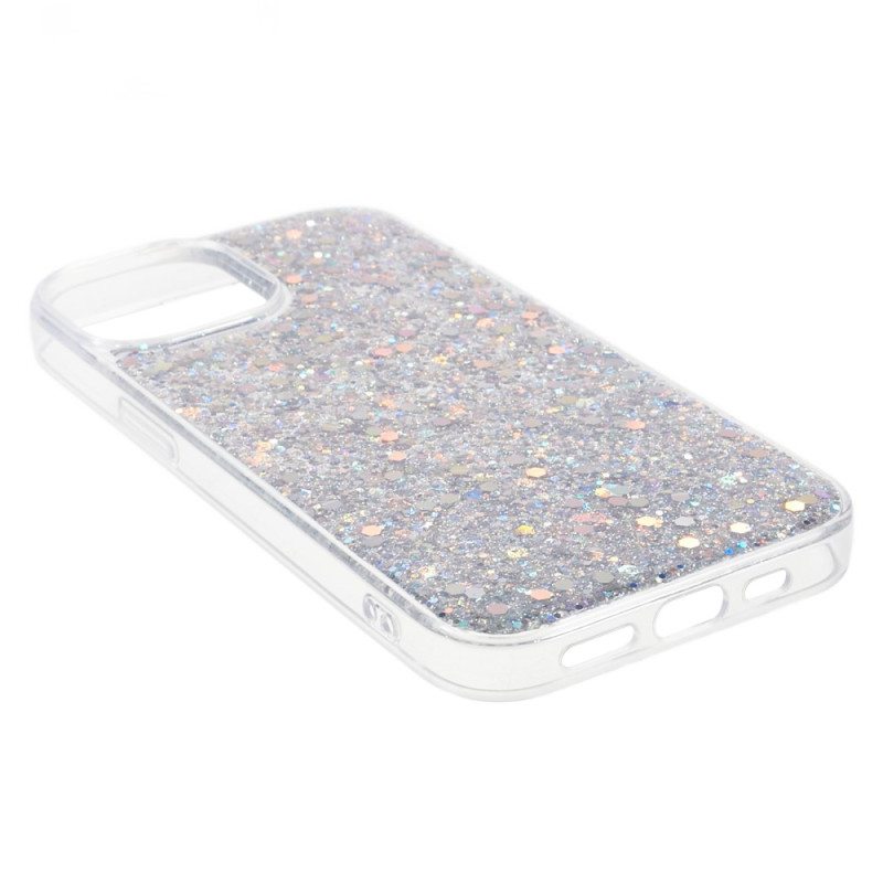Kuori iPhone 15 Plus Glitteriä