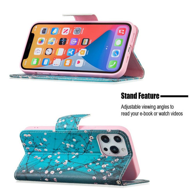 Flip Case iPhone 13 Pro Max Kukkiva Oksa
