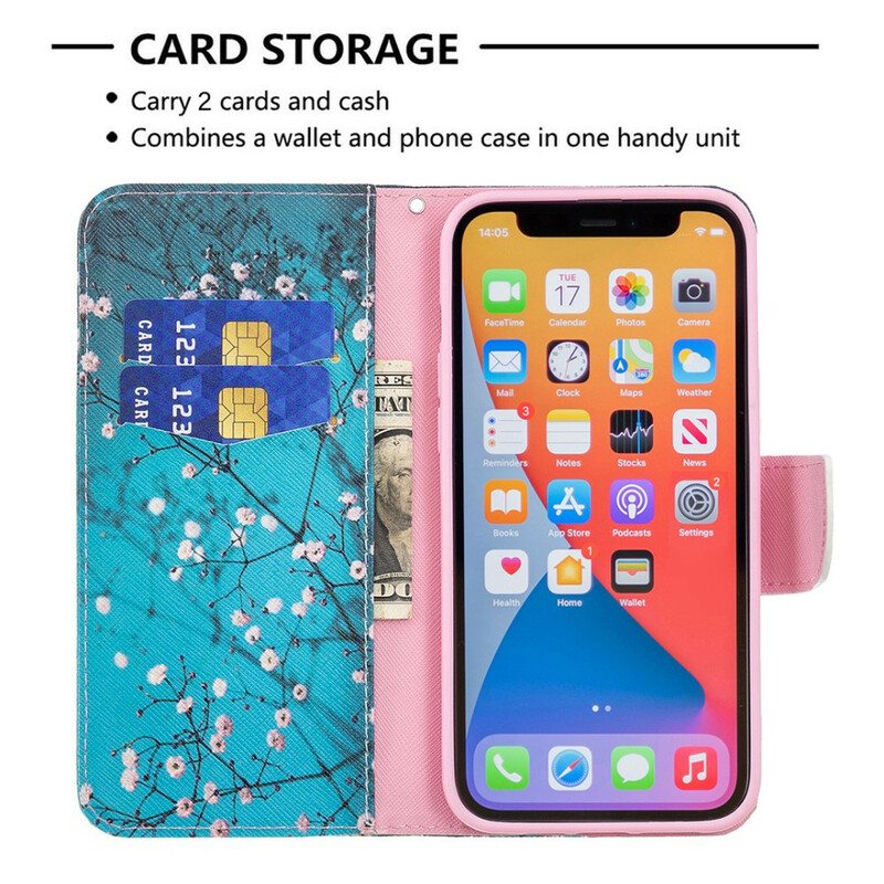 Flip Case iPhone 13 Pro Max Kukkiva Oksa