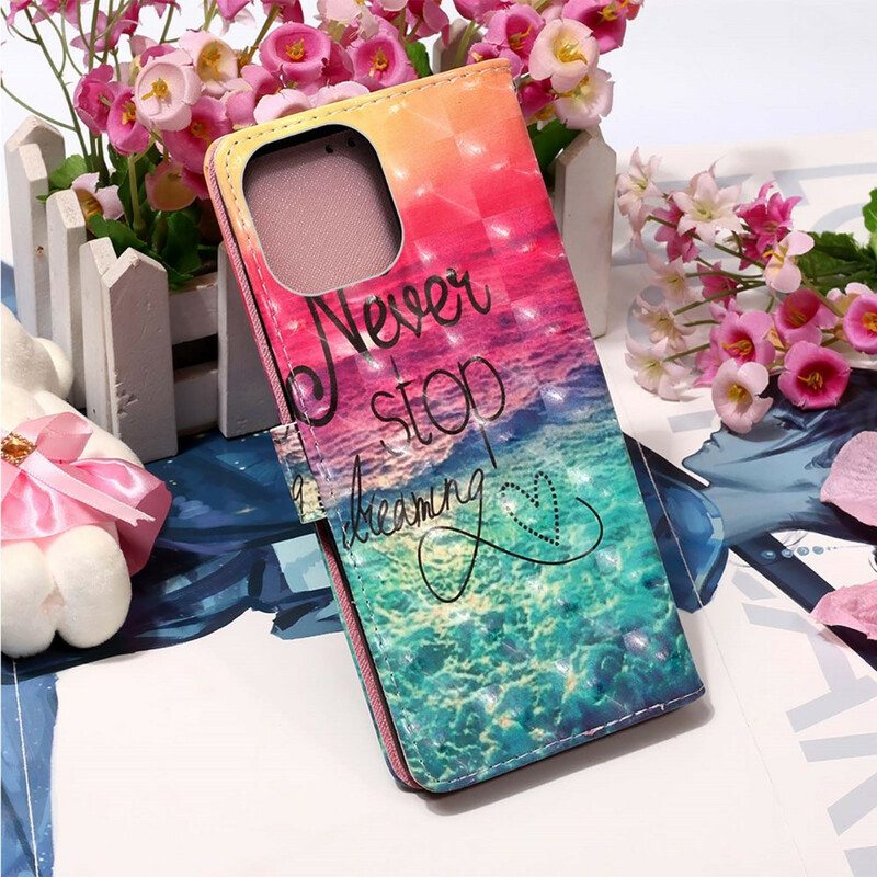 Kotelot iPhone 13 Pro Max Älä Koskaan Lopeta Unelmoimista