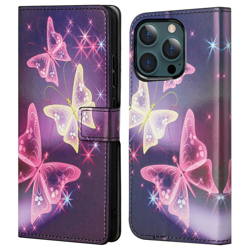 Kotelot iPhone 13 Pro Max Hullut Perhoset
