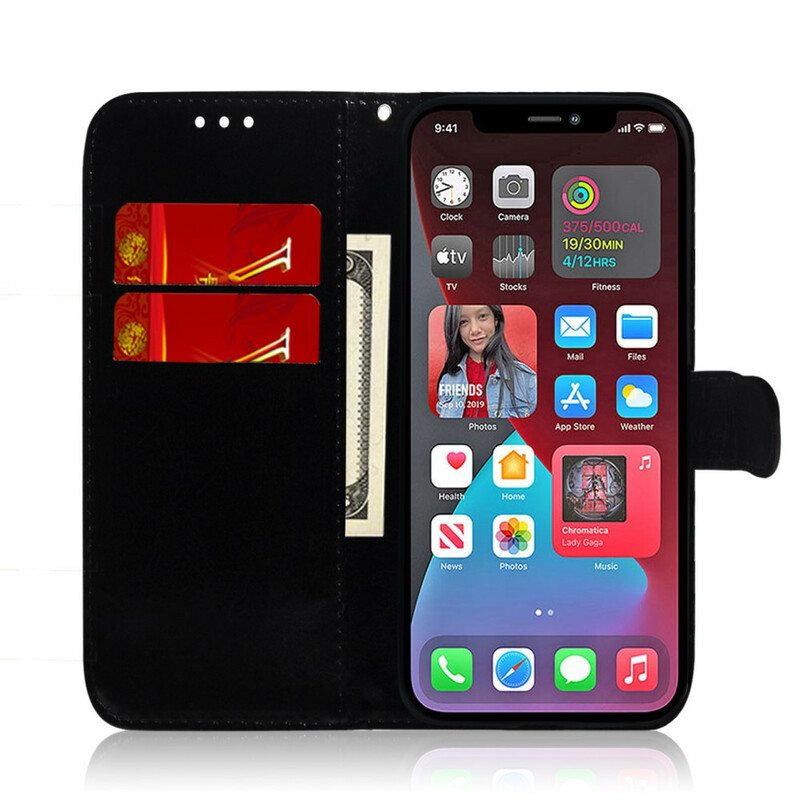 Kotelot iPhone 13 Pro Max Keinonahkainen Peilin Kansi