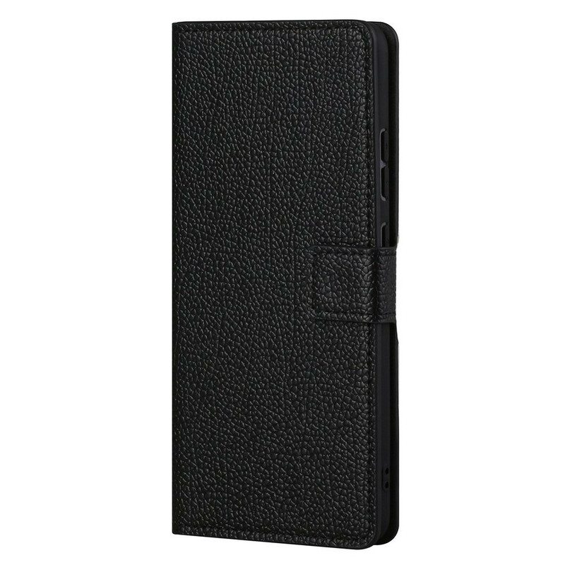 Kotelot iPhone 13 Pro Max Litchi Grain -nahkaefekti