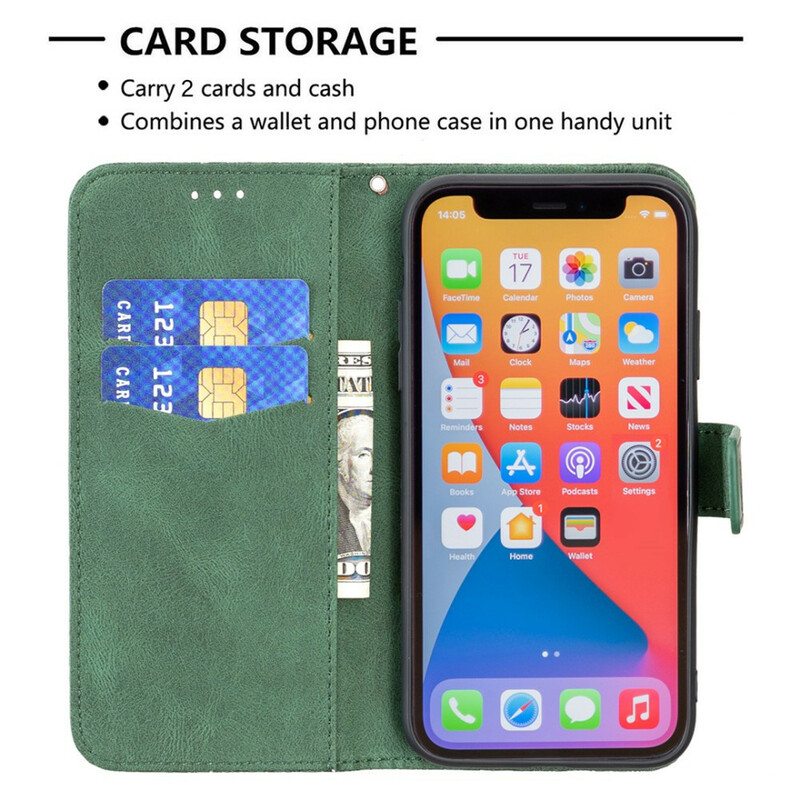 Kotelot iPhone 13 Pro Max Suojaketju Kuori Barokki Hihnaperhonen