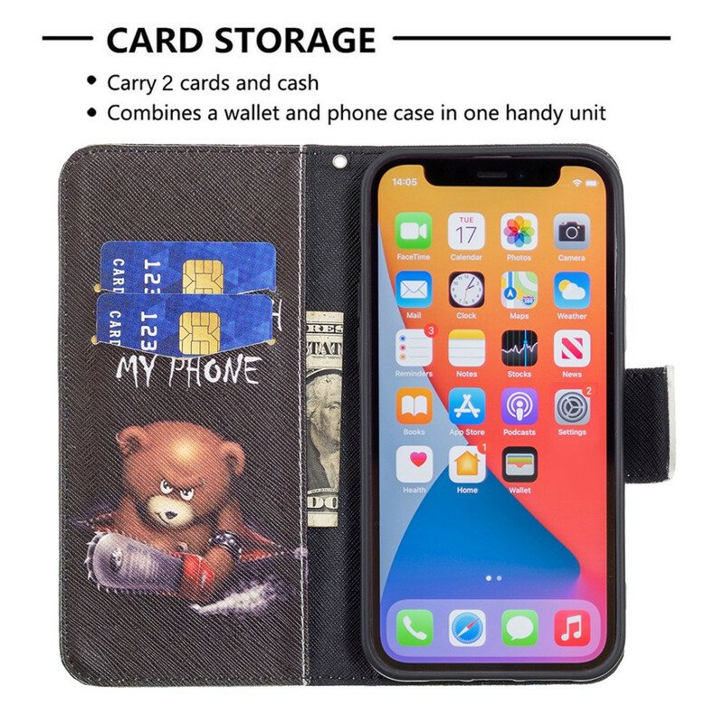 Kotelot iPhone 13 Pro Max Vaarallinen Karhu