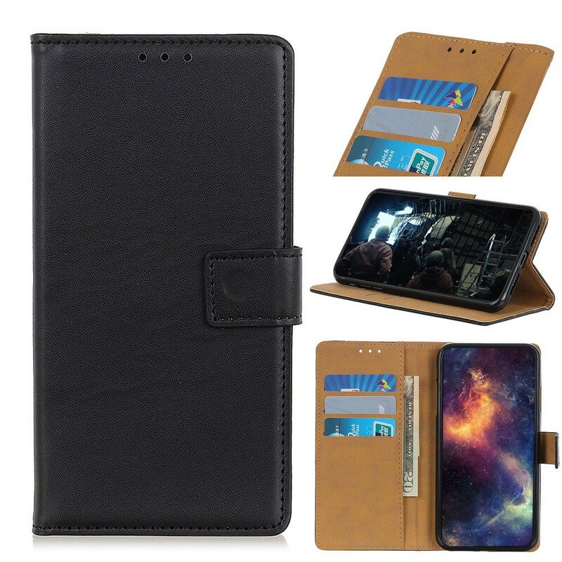 Kotelot iPhone 13 Pro Max Yksinkertainen Nahkaefekti