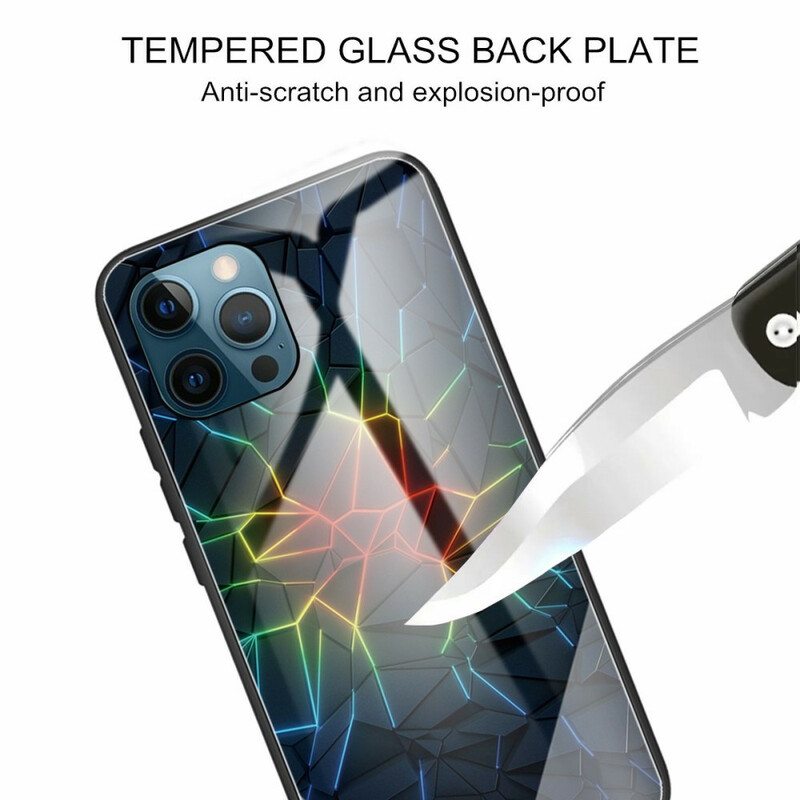 Kuori iPhone 13 Pro Max Geometria Karkaistu Lasi