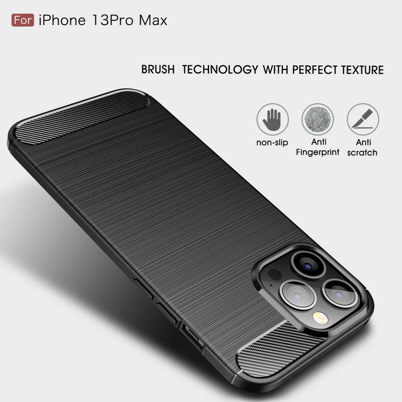 Kuori iPhone 13 Pro Max Harjattua Hiilikuitua