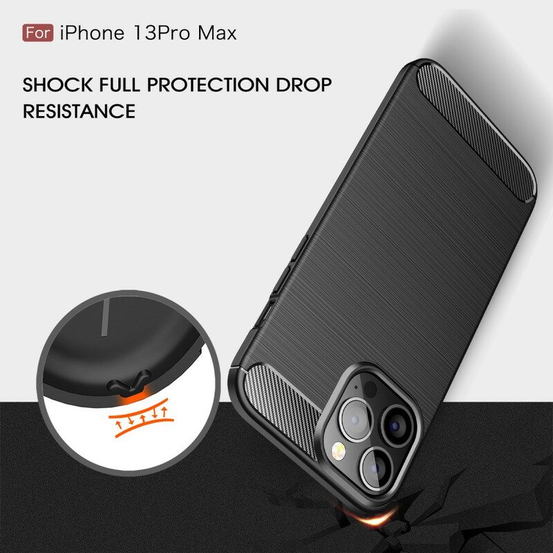 Kuori iPhone 13 Pro Max Harjattua Hiilikuitua