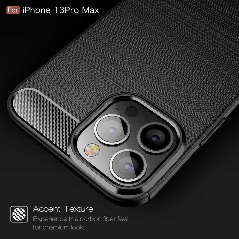 Kuori iPhone 13 Pro Max Harjattua Hiilikuitua