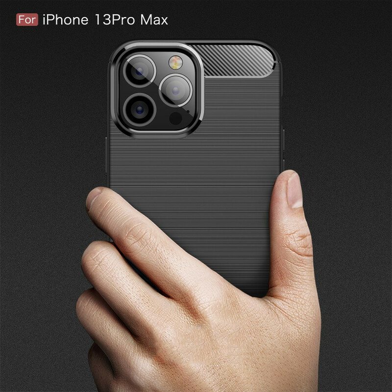 Kuori iPhone 13 Pro Max Harjattua Hiilikuitua