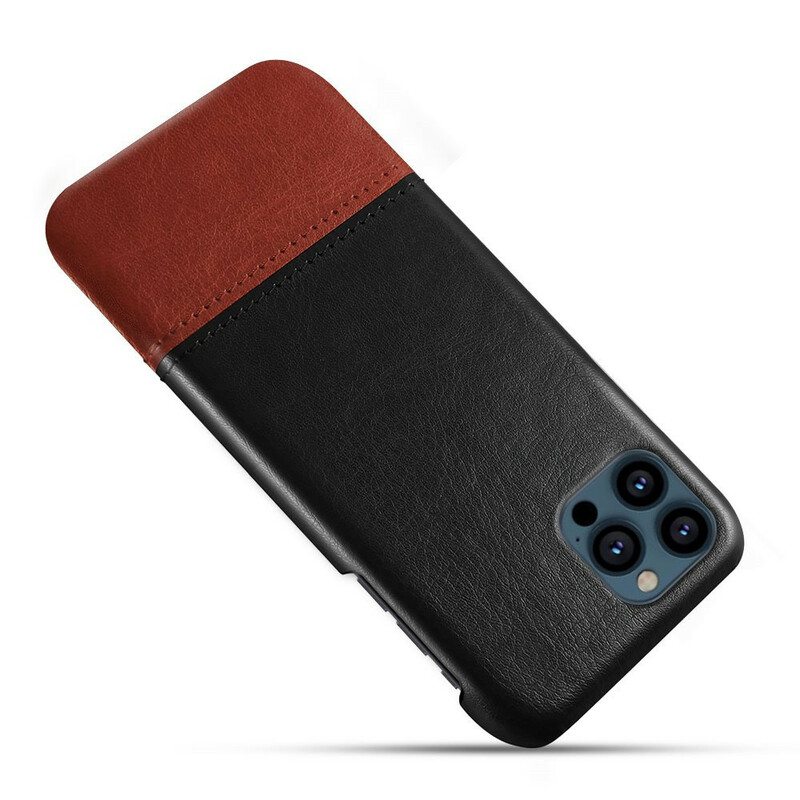 Kuori iPhone 13 Pro Max Ksq Kaksisävyinen Nahkaefekti