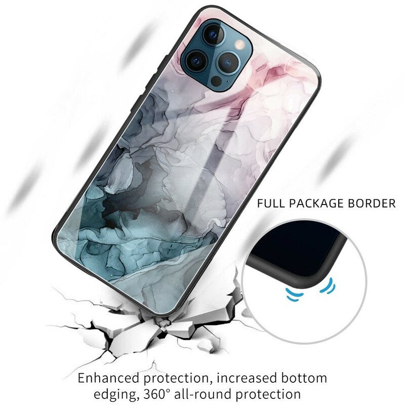 Kuori iPhone 13 Pro Max Marmori Karkaistu Lasi