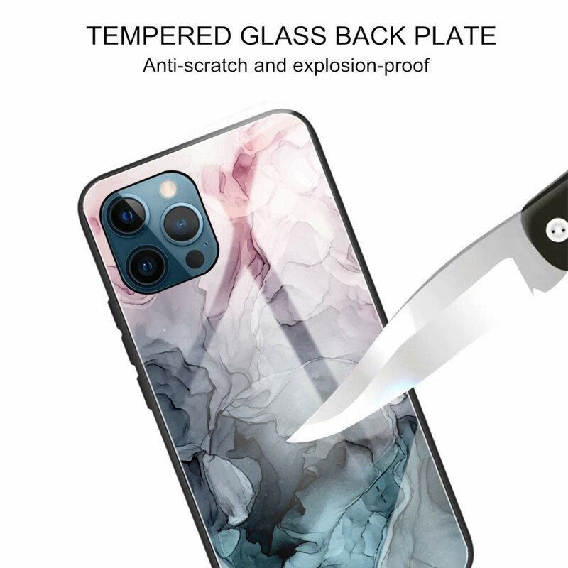 Kuori iPhone 13 Pro Max Marmori Karkaistu Lasi
