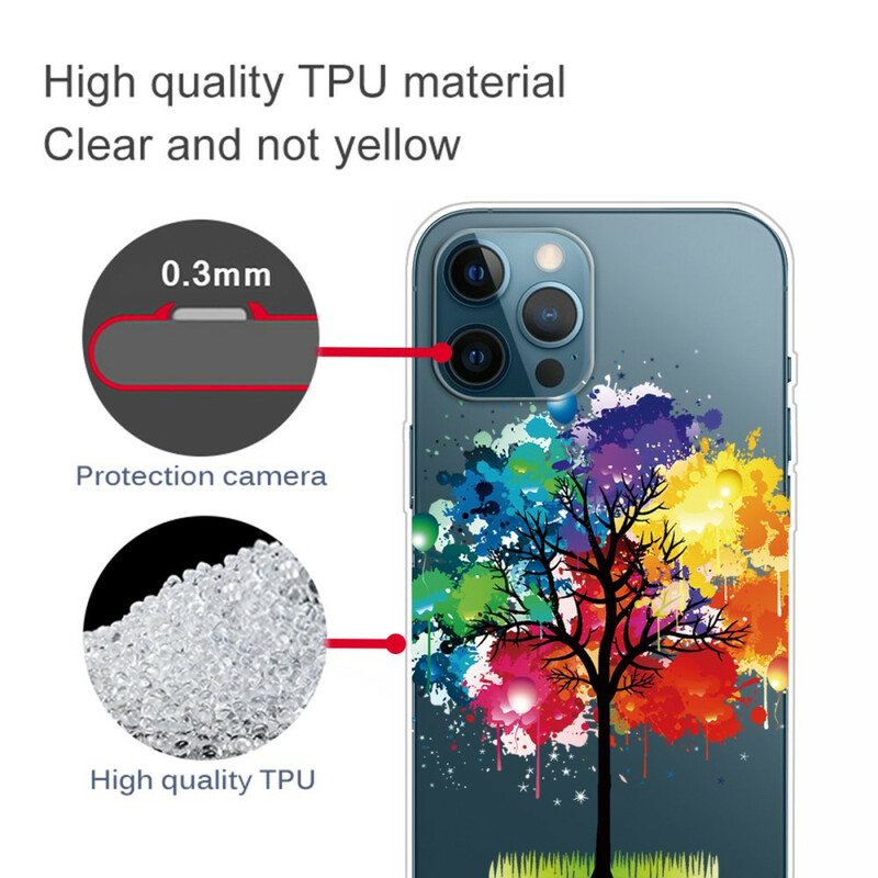 Kuori iPhone 13 Pro Max Saumaton Akvarellipuu