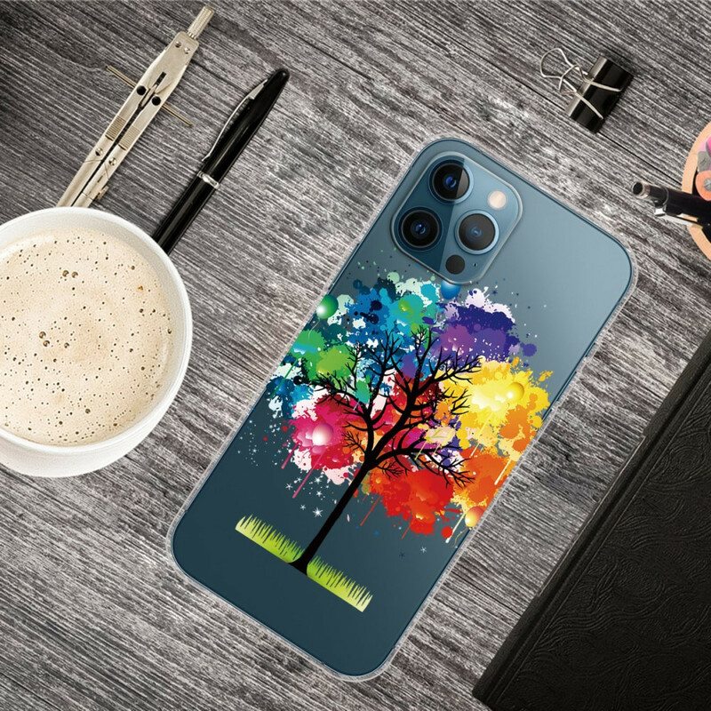 Kuori iPhone 13 Pro Max Saumaton Akvarellipuu