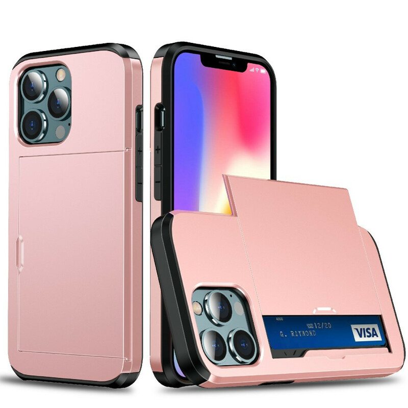 Kuori iPhone 13 Pro Max Vetoketjullinen Korttikotelo