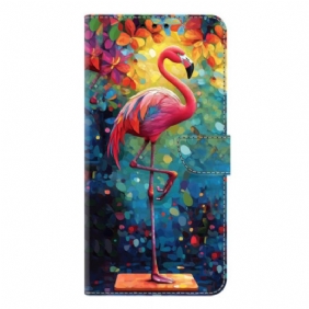 Nahkakotelo Samsung Galaxy S26 Plus Taideflamingo