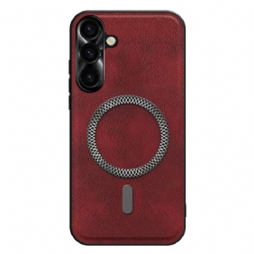 Puhelinkuoret Samsung Galaxy S26 Plus Nahkaefekti Ja Metallinen Linssikehys