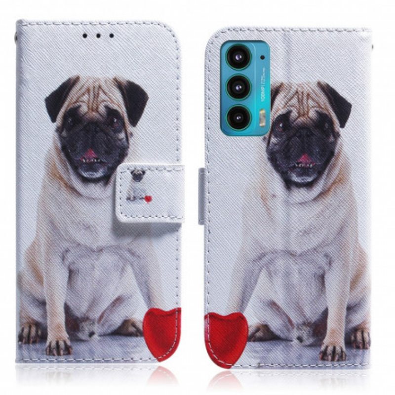 Flip Case Motorola Edge 20 Mopsi Koira