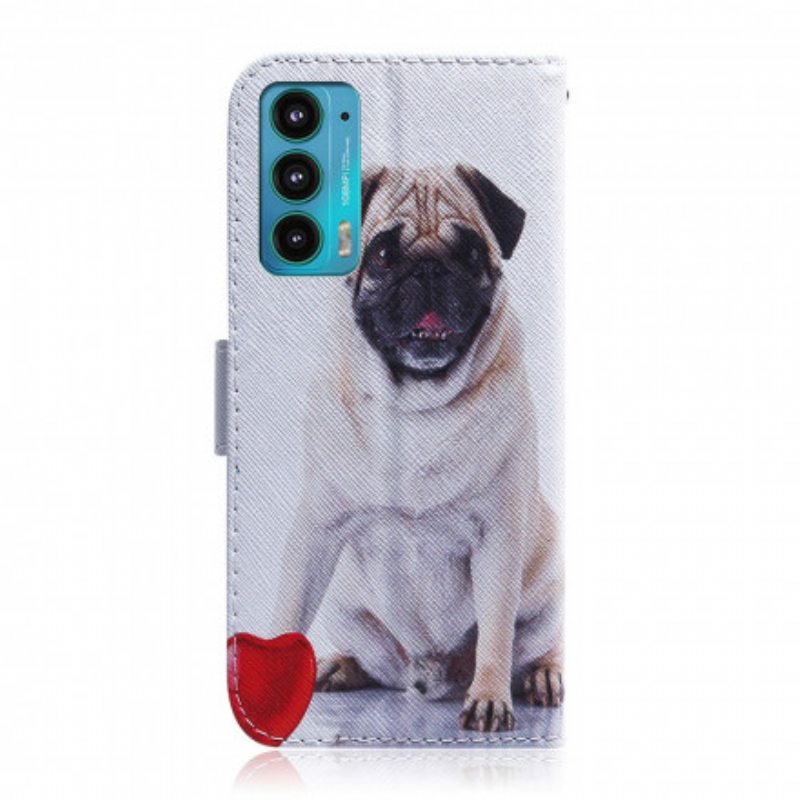Flip Case Motorola Edge 20 Mopsi Koira