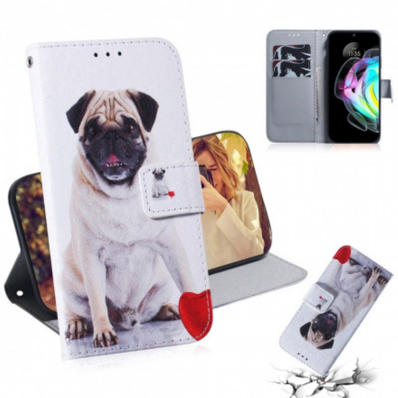 Flip Case Motorola Edge 20 Mopsi Koira