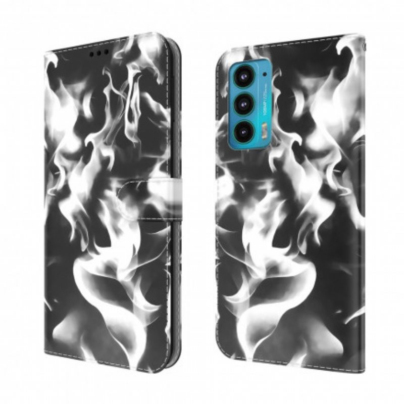 Nahkakotelo Motorola Edge 20 Abstrakti Kuvio