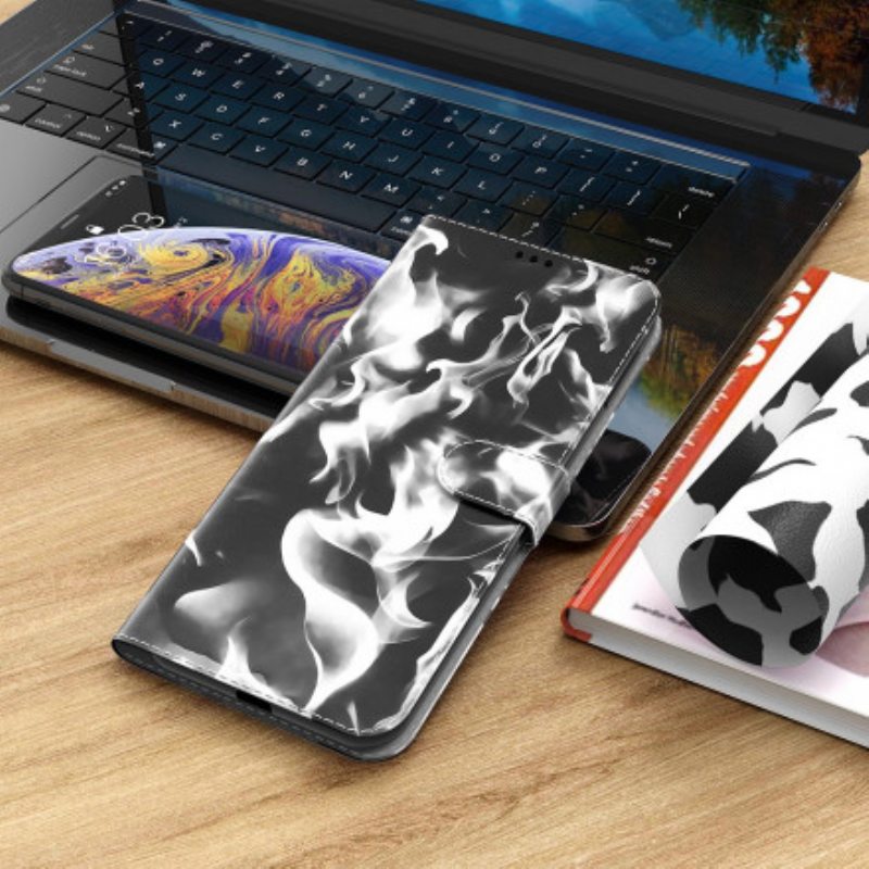 Nahkakotelo Motorola Edge 20 Abstrakti Kuvio