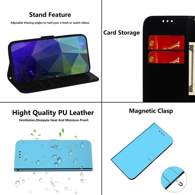 Kotelot Huawei Nova 8i Keinonahkainen Peilin Kansi