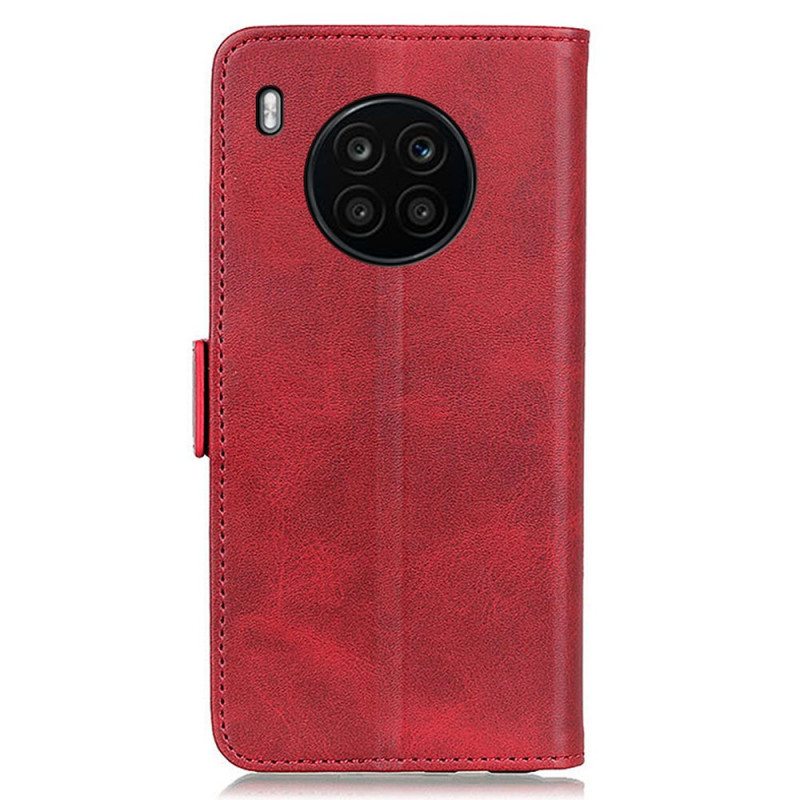 Nahkakotelo Huawei Nova 8i Kotelot Flip Kaksoisläppä