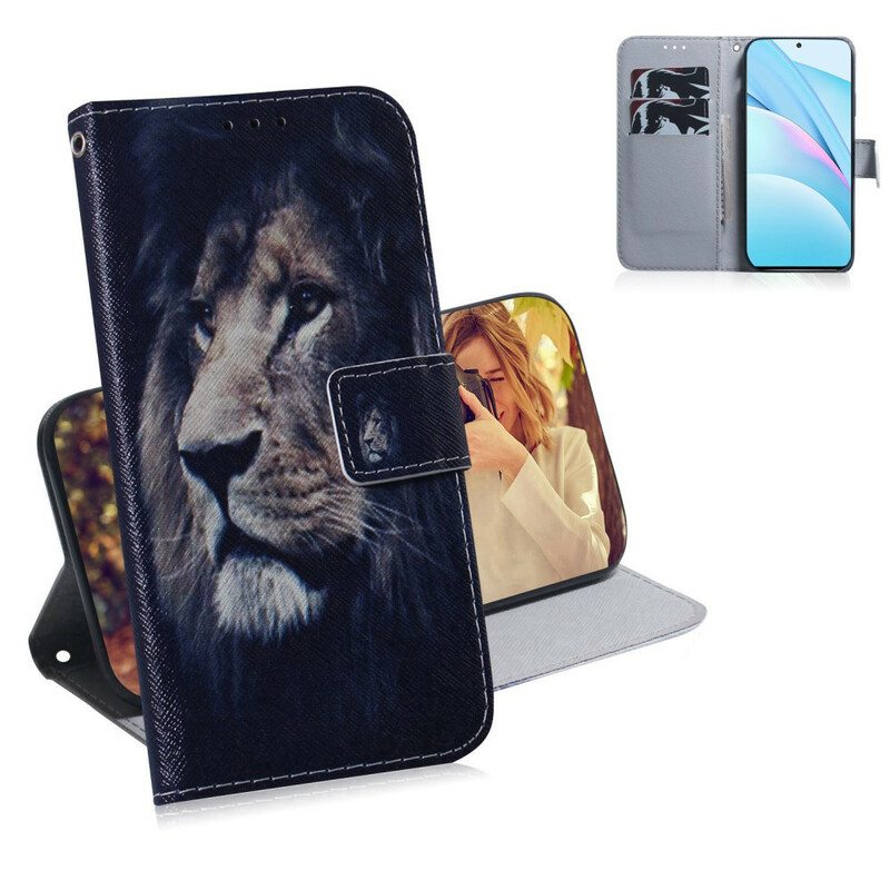 Flip Case Xiaomi Redmi Note 9 Pro 5G Unelma-leijona