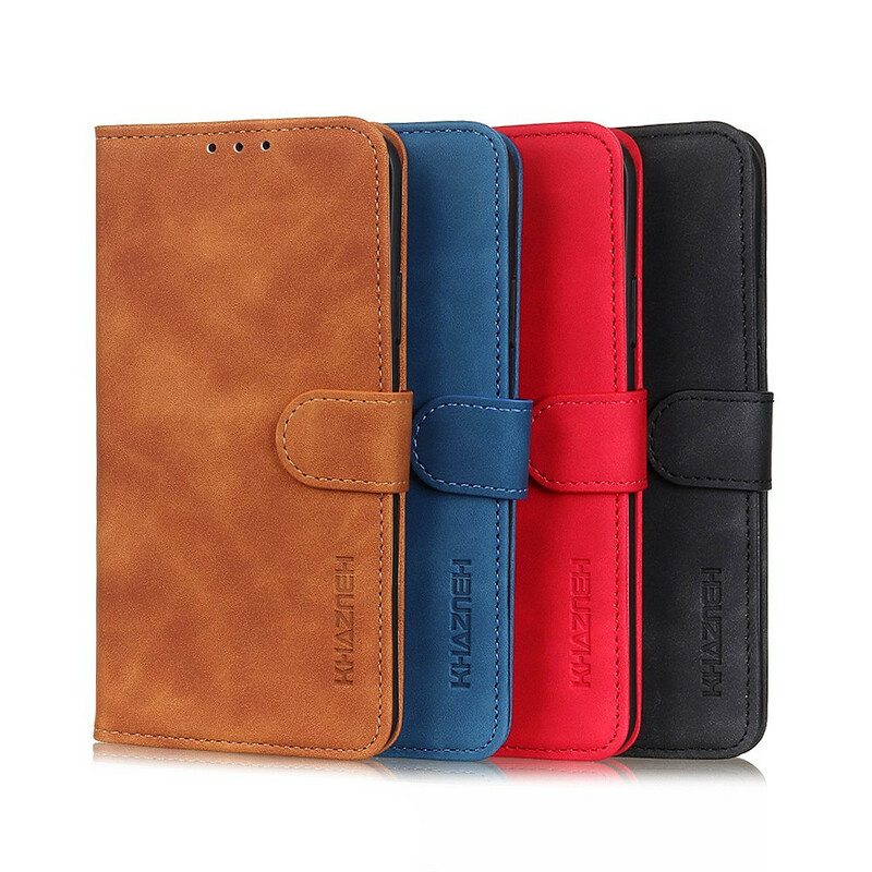 Kotelot Xiaomi Redmi Note 9 Pro 5G Khazneh Vintage Nahkaefekti