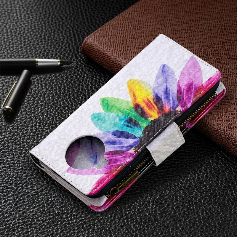 Kotelot Xiaomi Redmi Note 9 Pro 5G Kukkavetoketjullinen Tasku