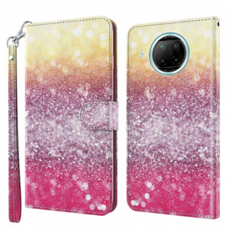 Kotelot Xiaomi Redmi Note 9 Pro 5G Light Spot Glitter Magenta