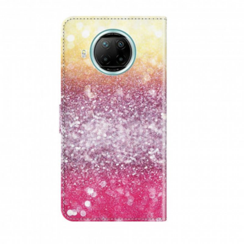 Kotelot Xiaomi Redmi Note 9 Pro 5G Light Spot Glitter Magenta