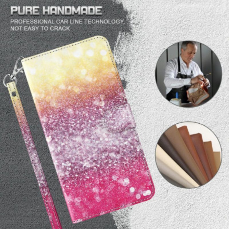 Kotelot Xiaomi Redmi Note 9 Pro 5G Light Spot Glitter Magenta