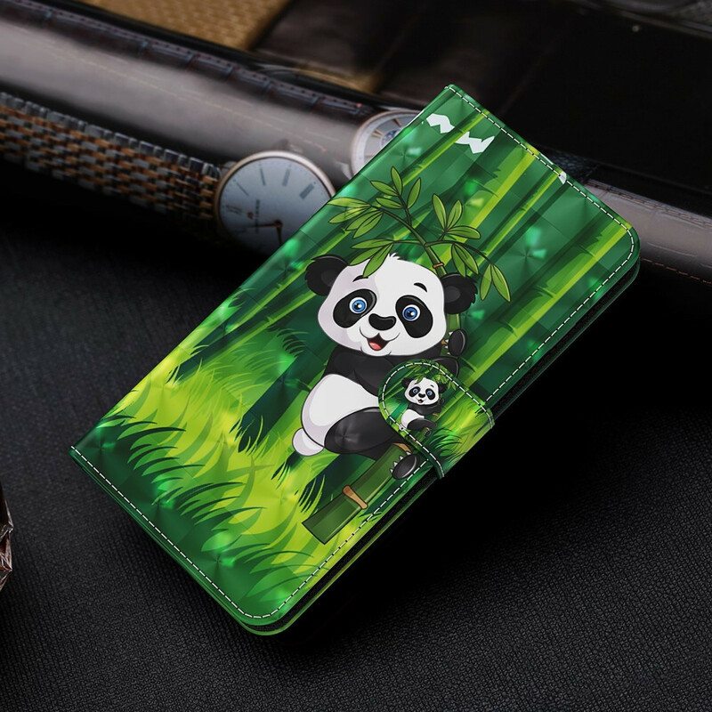 Kotelot Xiaomi Redmi Note 9 Pro 5G Panda Ja Bambu