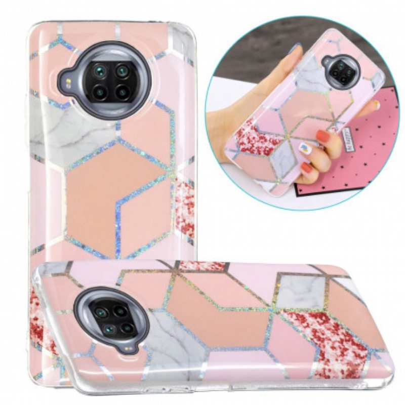 Kuori Xiaomi Redmi Note 9 Pro 5G Glitter Design Marble