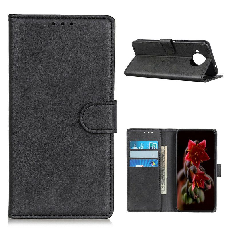 Nahkakotelo Xiaomi Redmi Note 9 Pro 5G Matta Nahkaefekti