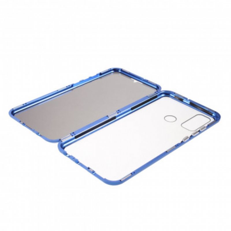 Kuori Huawei P Smart 2020 Metallireunat Ja Kaksoiskarkaistu Lasi
