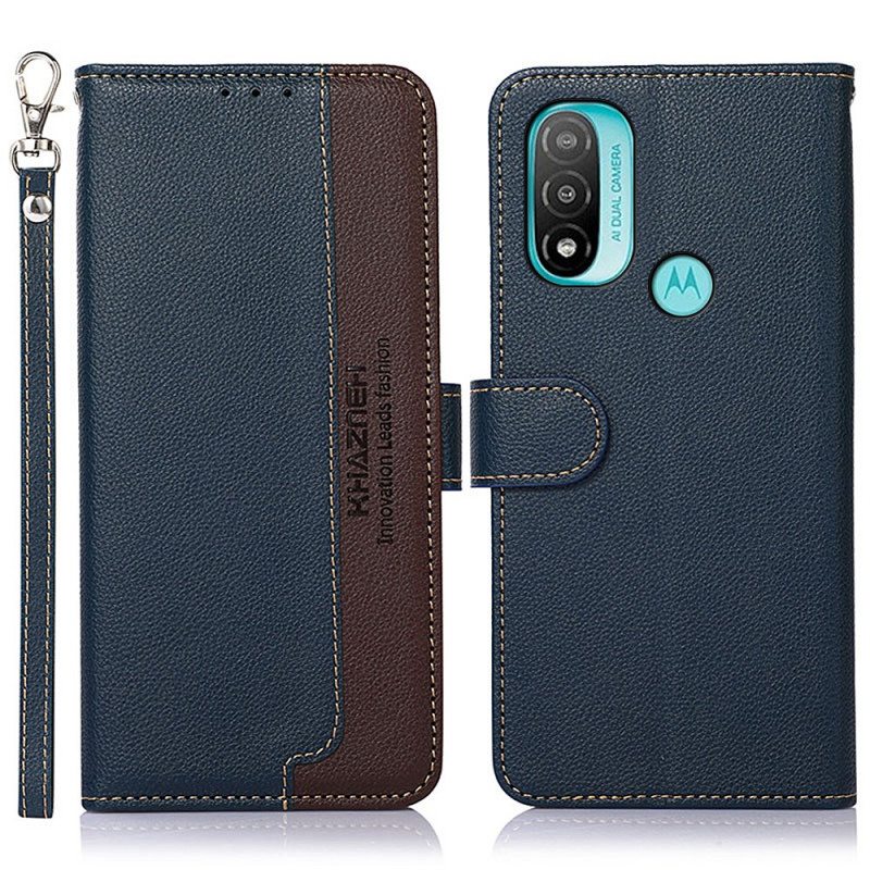Kotelot Moto E40 / E30 / E20 Litsi Style Rfid Khazneh