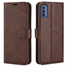 Kotelot Moto E40 / E30 / E20 Ohut Extreme Leather -efekti