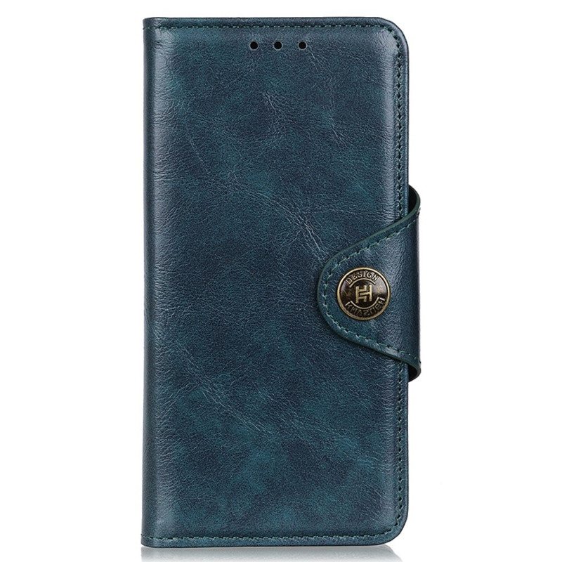 Flip Case Xiaomi Redmi 10A Keinonahkaa Khazneh-painike