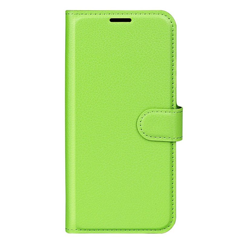 Kotelot Xiaomi Redmi 10A Klassinen Litsi-nahkaefekti