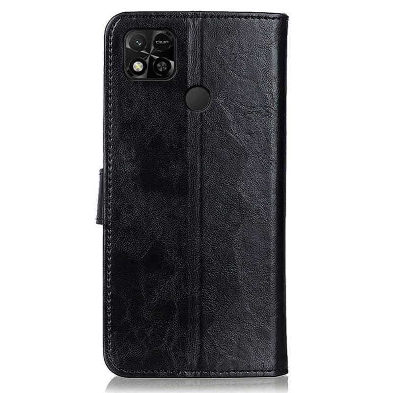 Kotelot Xiaomi Redmi 10A Kolmivärinen Nahkaefekti