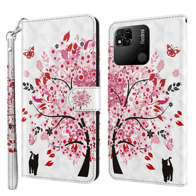 Kotelot Xiaomi Redmi 10A Suojaketju Kuori Hihnallinen Ruusupuu
