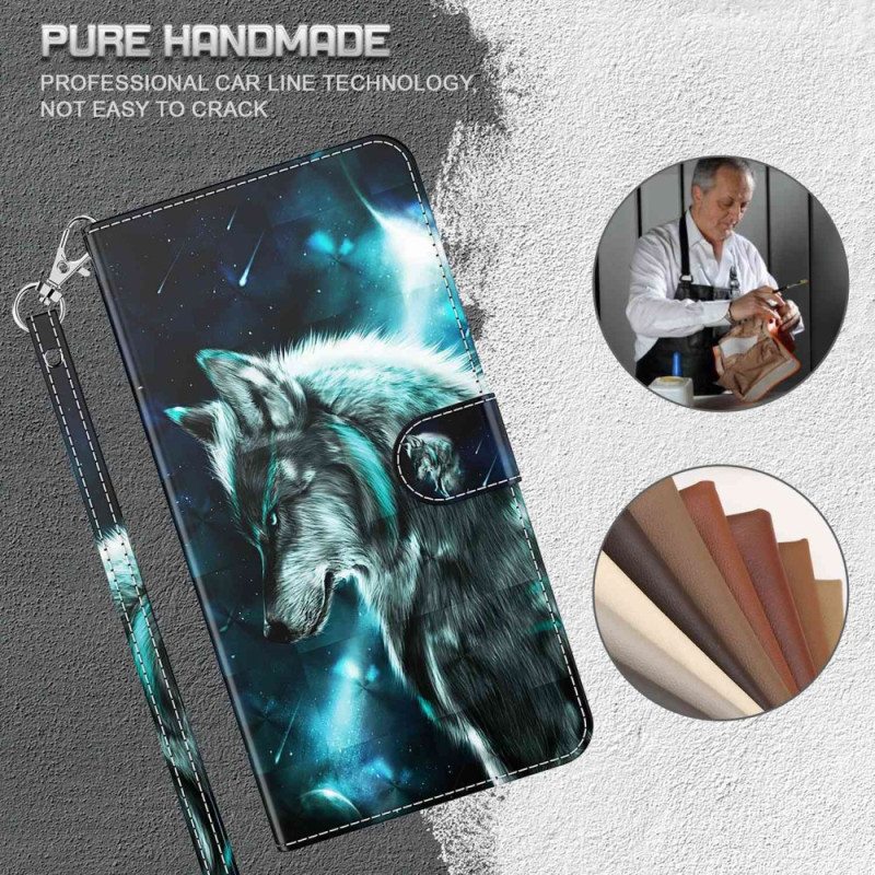 Kotelot Xiaomi Redmi 10A Suojaketju Kuori Lanyard Wolf