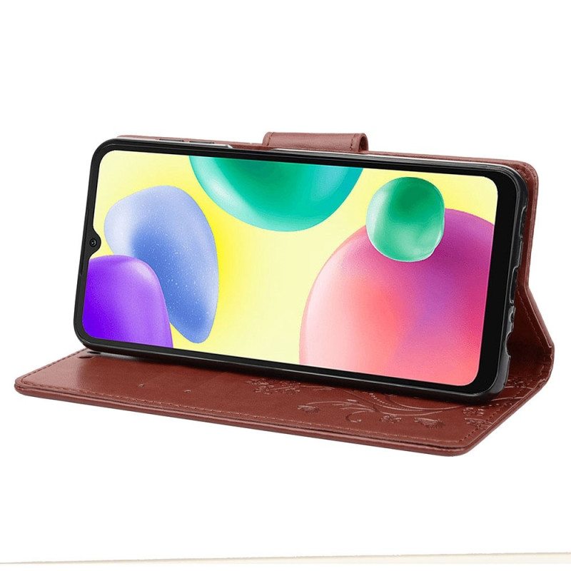 Kotelot Xiaomi Redmi 10A Suojaketju Kuori Perhoset Ja Kukat -hihna