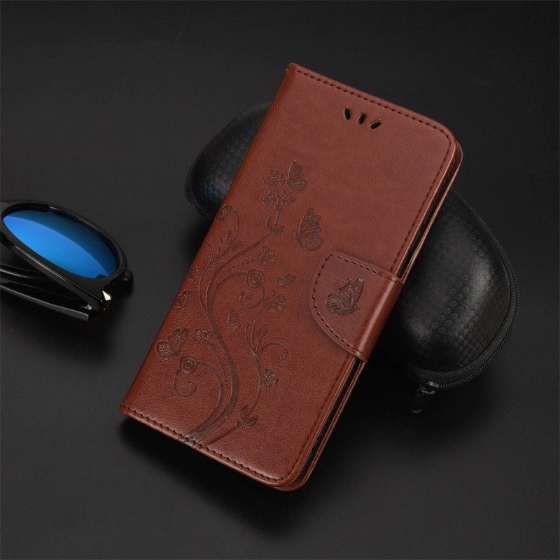 Kotelot Xiaomi Redmi 10A Suojaketju Kuori Perhoset Ja Kukat -hihna